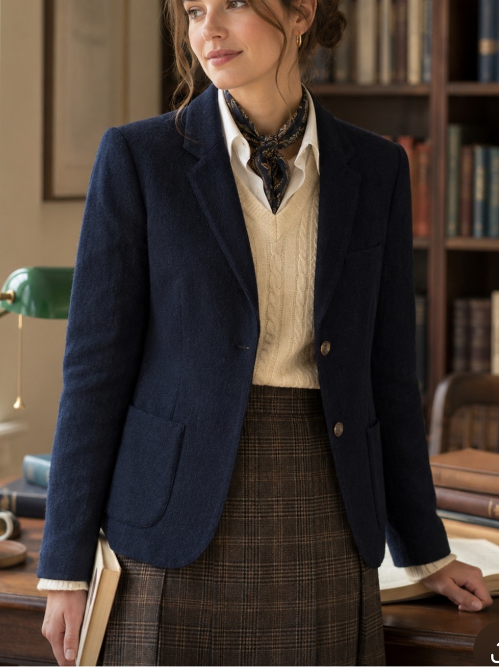 GAP Women’s Academy Wool Blend Blazer Jacket